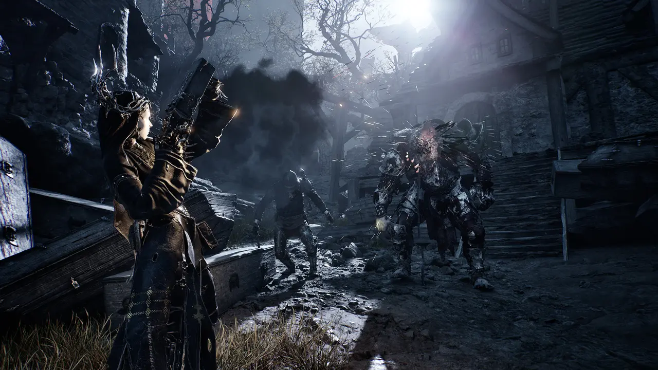 Official Mortal Shell 2 screenshot showing a sidearm in combat